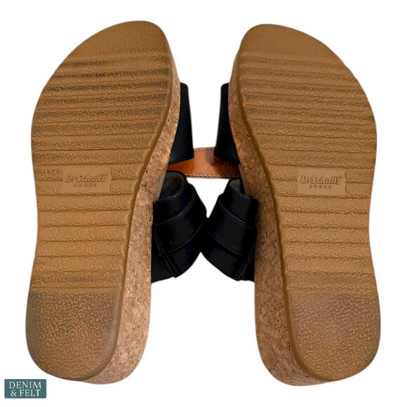 Dr. Scholl’s Cali Vibe Black Cork Wedge Sandals Women’s Size 8.5 Summer Style - Picture 15 of 16